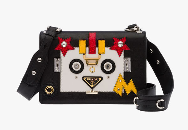 2017新作 PRADA プラダスーパーコピー カーフレザー ロボット ショルダーバッグ 1BD055VY102EJL_F0N12